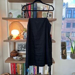 madewell • goldie mini dress linen true black